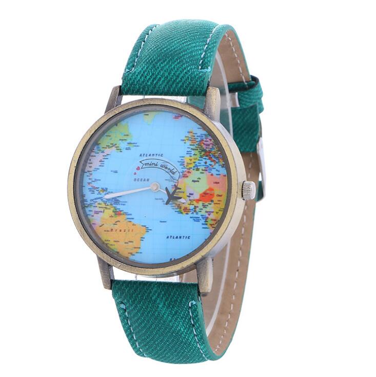 Denim Fabric Women's Watch