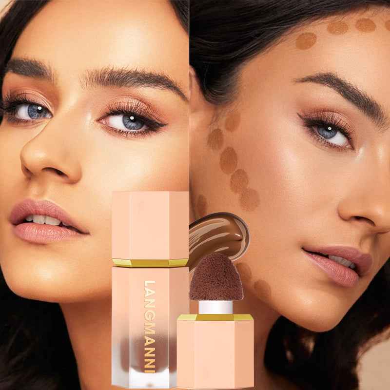 Langmanni Three-Color Liquid Repair Foundation Makeup