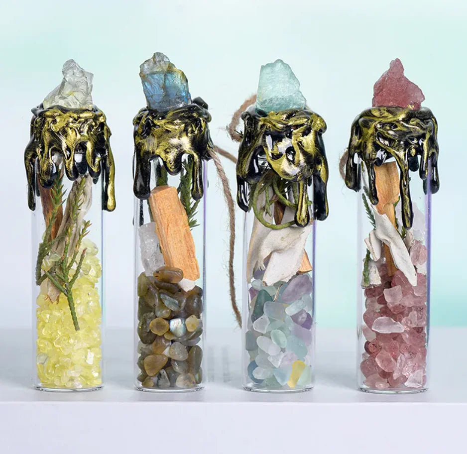 Seven-Color Rough Stone Drift Bottle