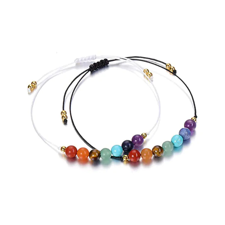 Colorful Turquoise Tiger Eye Woven Bracelet