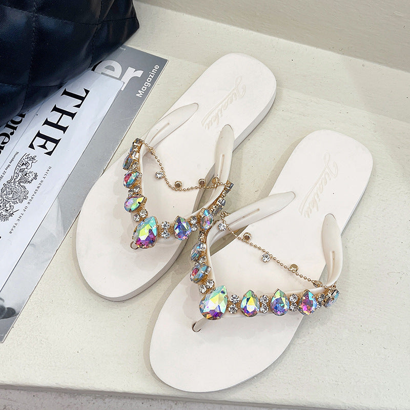 Fashionable Women's Flat Sandals for Beach Resort
