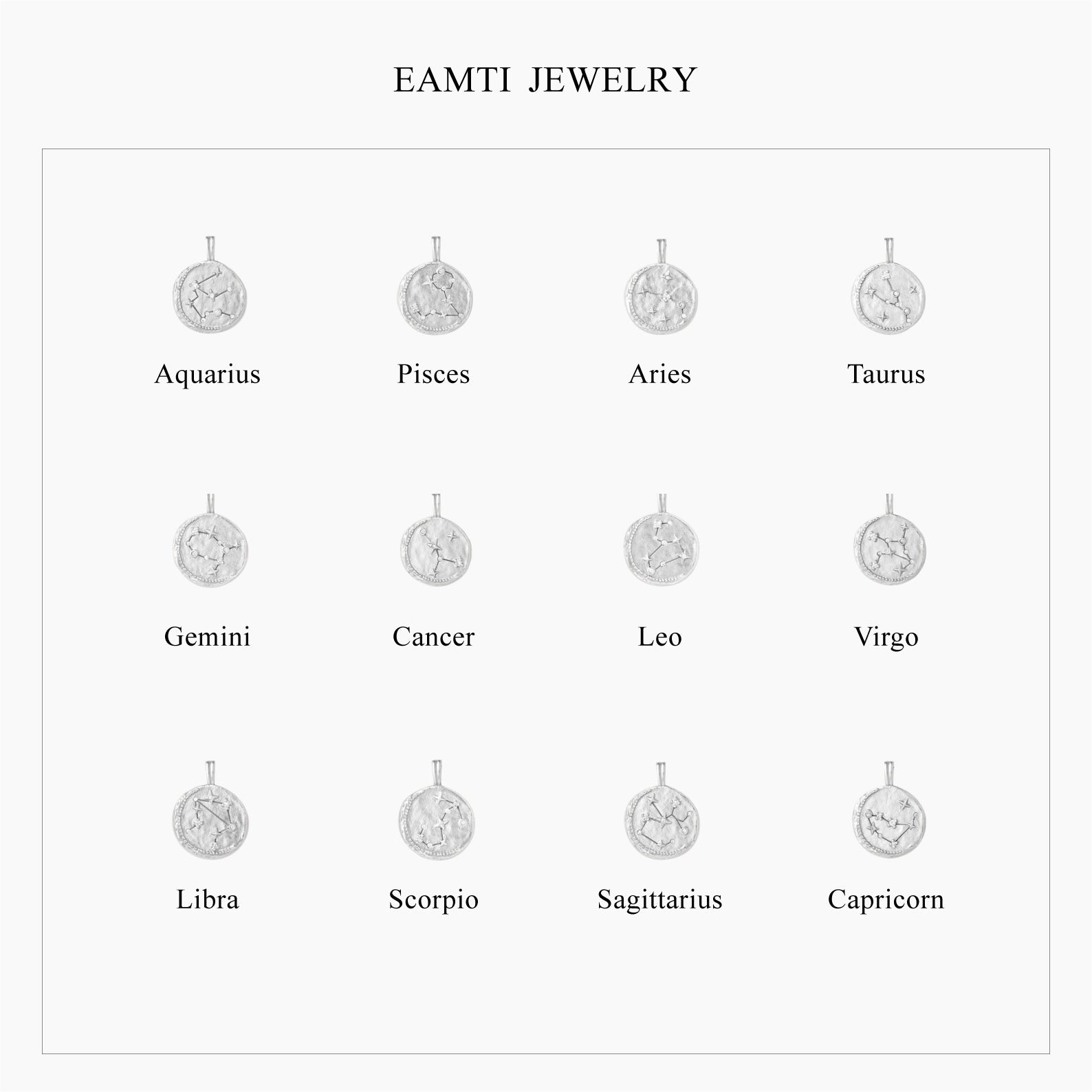 14K Gold Plated Aries Zodiac Personalized Pendant Necklace