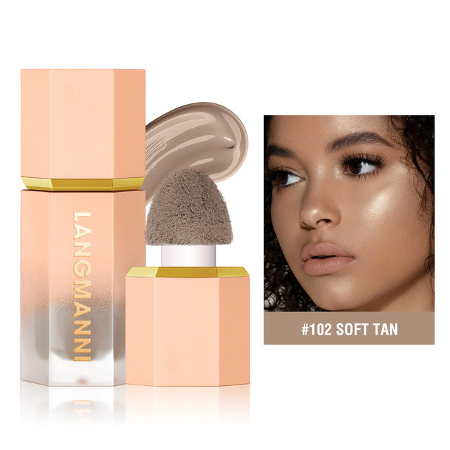 Langmanni Three-Color Liquid Repair Foundation Makeup