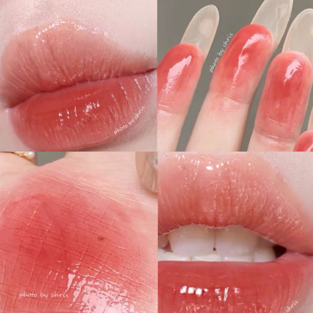 Gray Tube Lip Glaze with Mirror Water Gloss