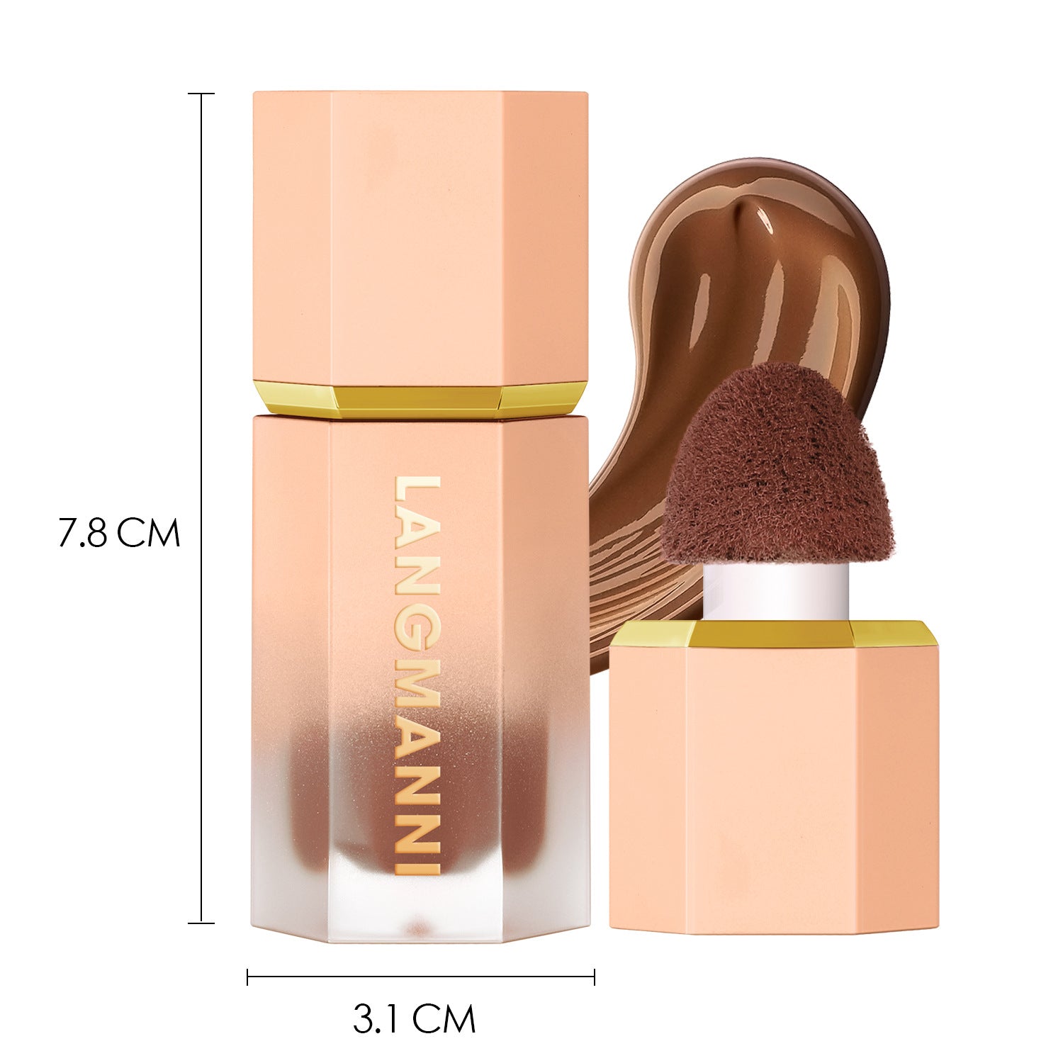 Langmanni Three-Color Liquid Repair Foundation Makeup