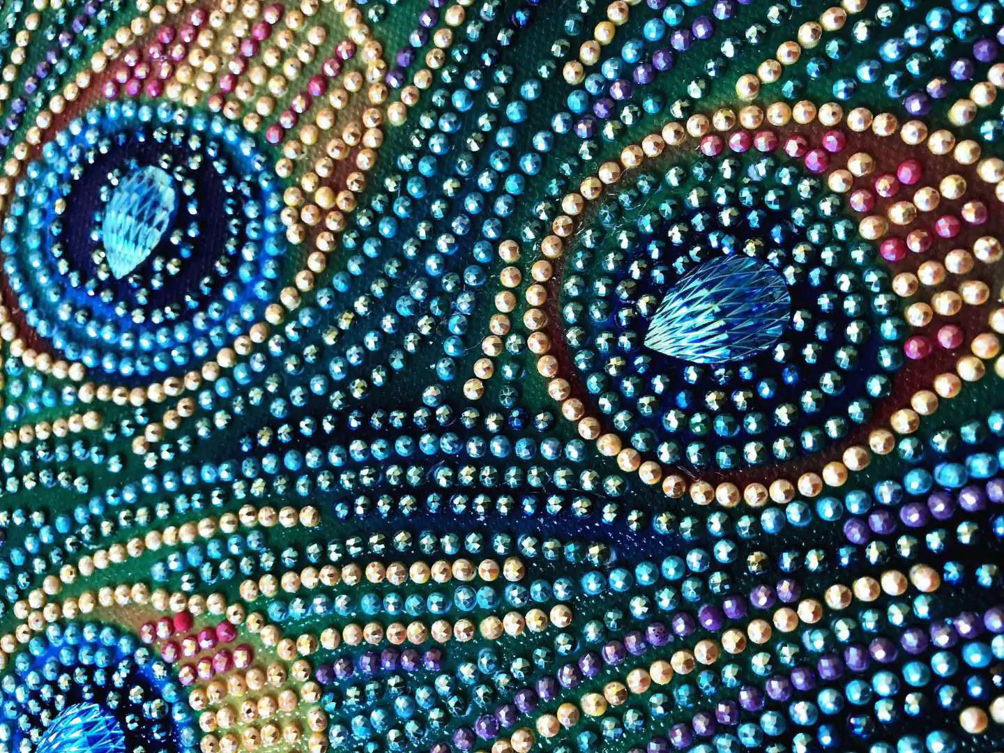 5D Peacock Girl Diamond Painting with AB Drills