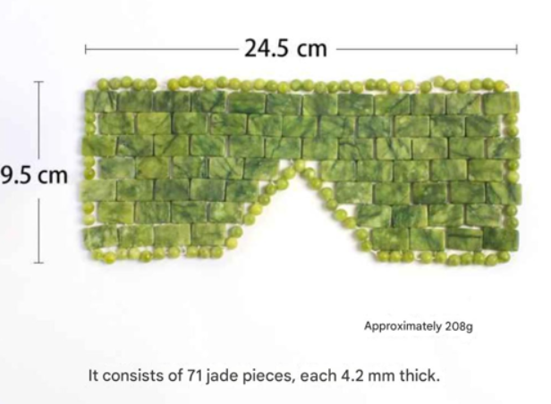 New Jade Eye Mask Green Phoenix Jade All Jade Beads