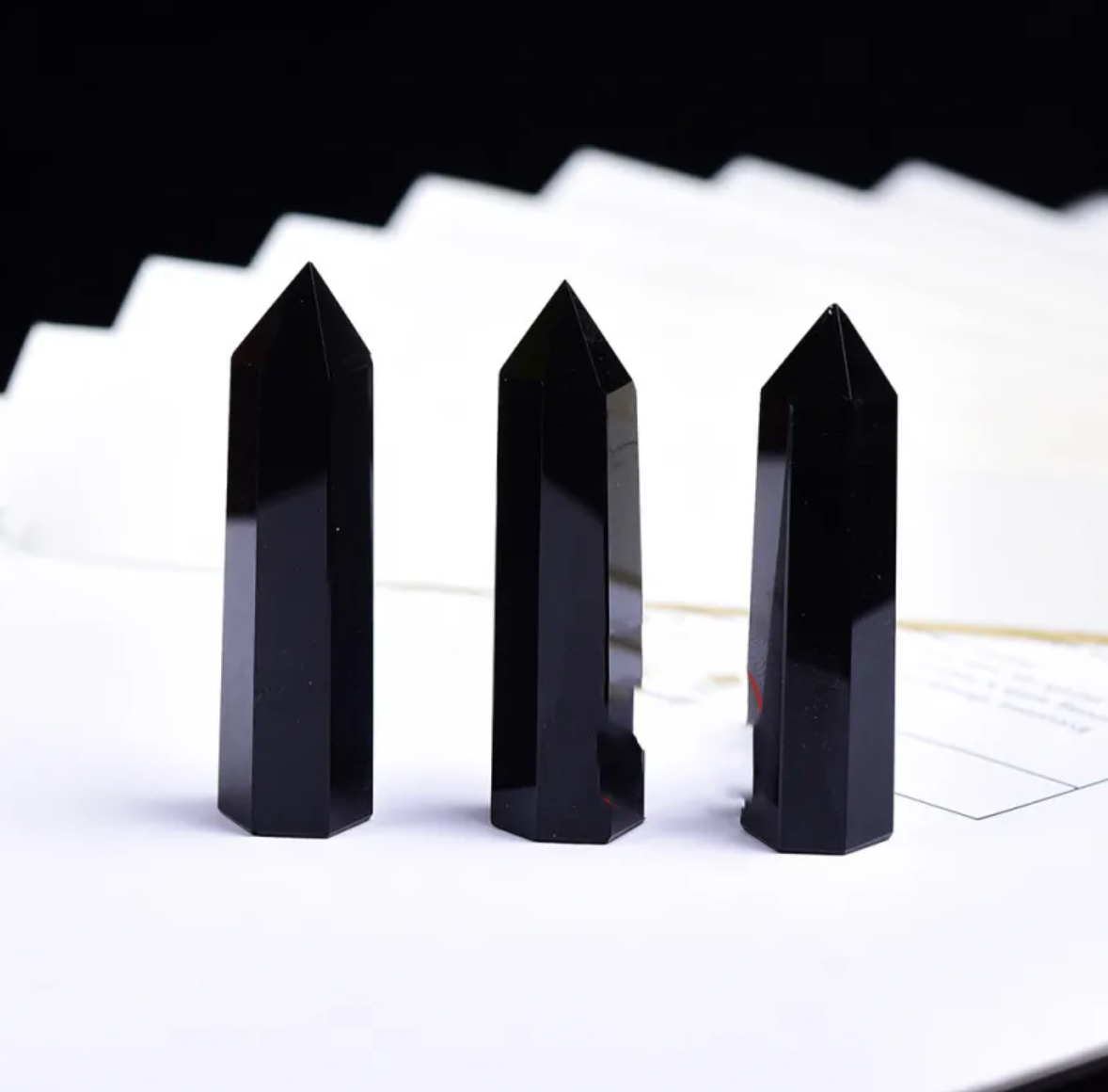 Six-Sided Crystal Energy Column