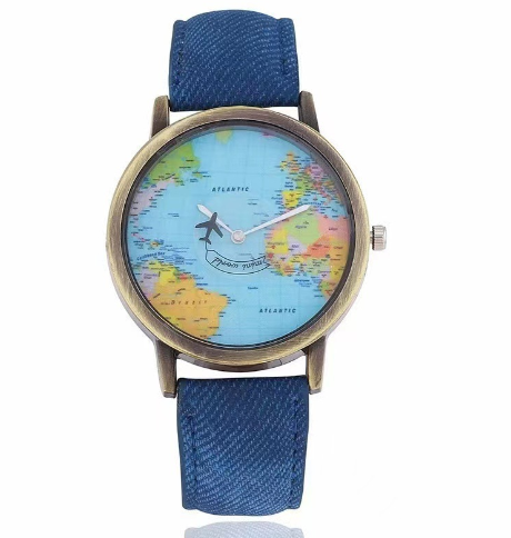 Denim Fabric Women's Watch