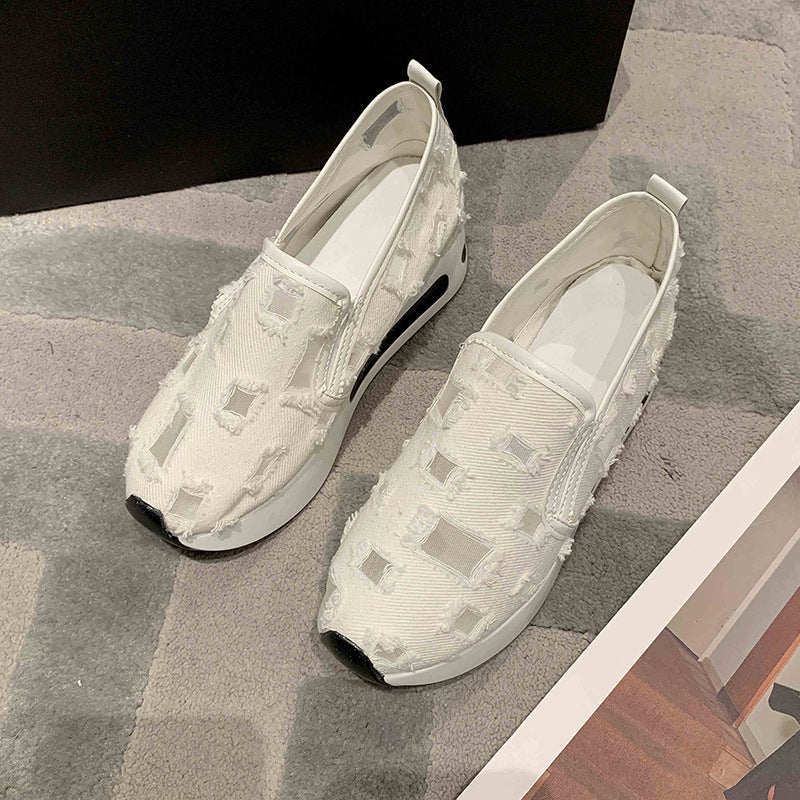 Breathable Women's Canvas Loafers for Summer Casual Wear