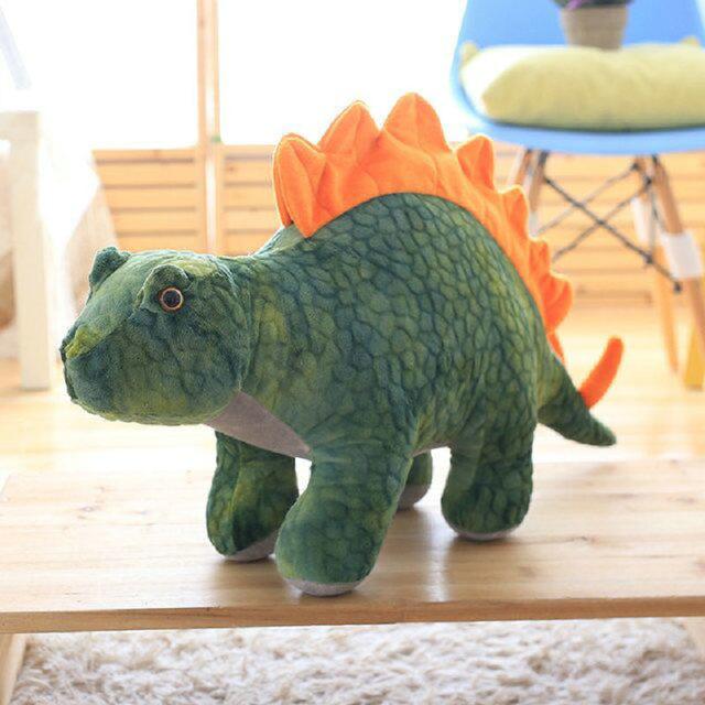 Plush Dinosaur Figures T-Rex Triceratops for Kids