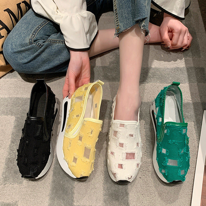 Breathable Women's Canvas Loafers for Summer Casual Wear