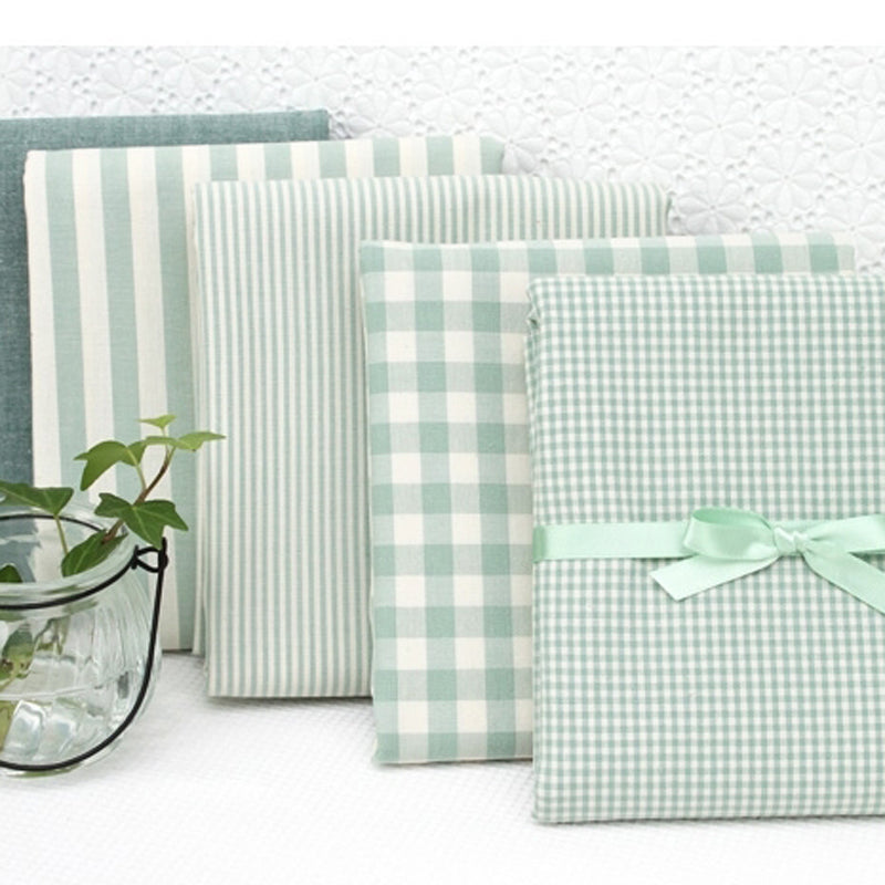 Linen Cotton Striped Plaid Fabric for DIY Projects