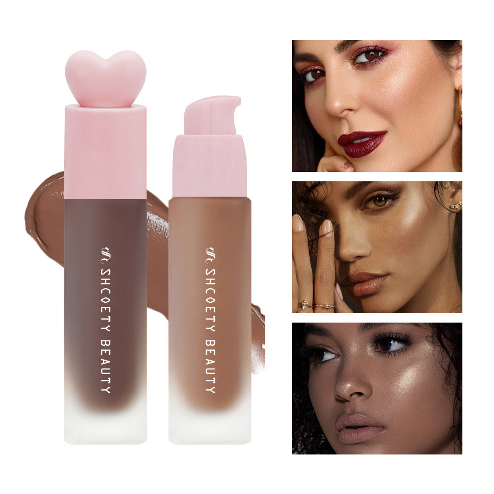 1pc SHCOETY Liquid Foundation Oil Control Makeup Cream