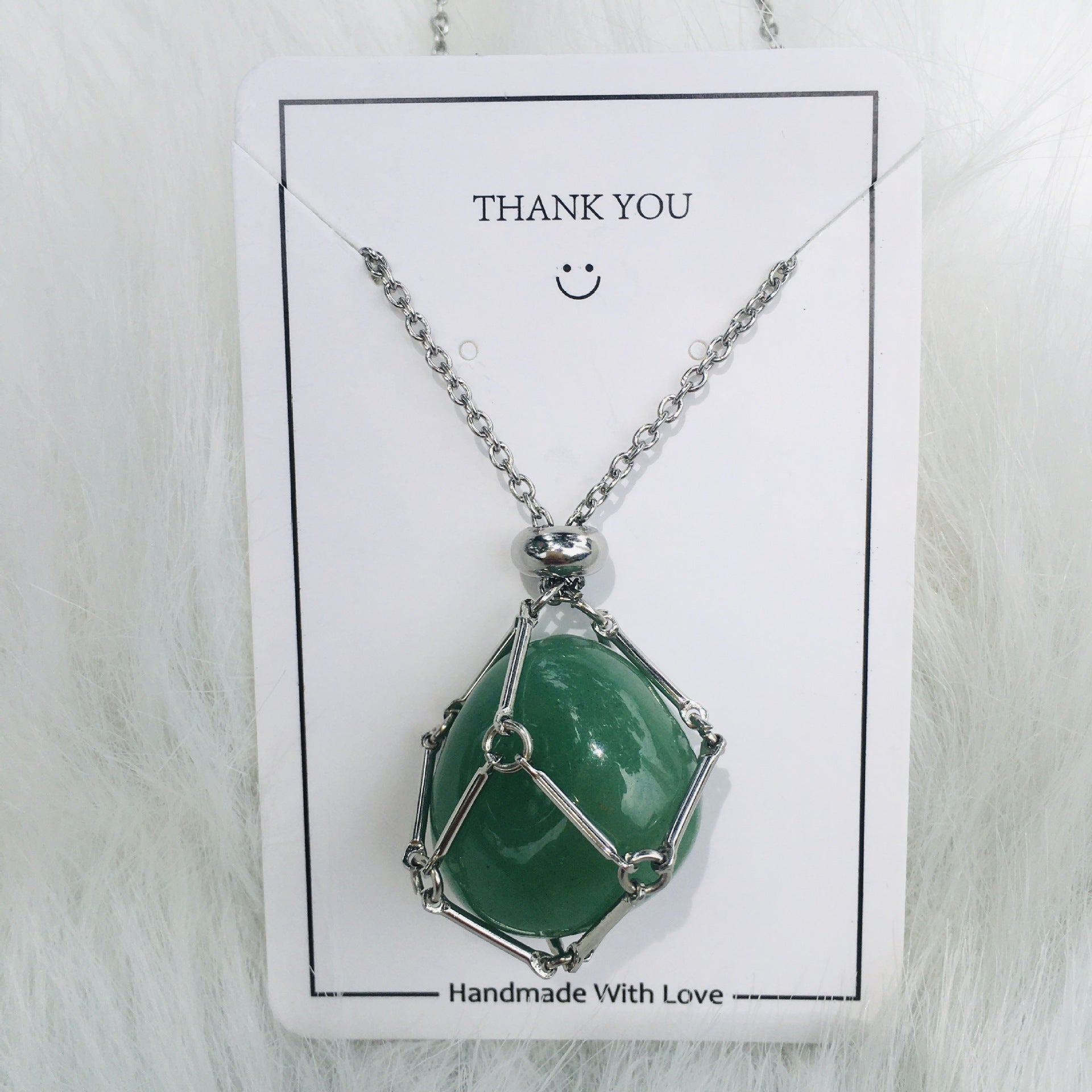 Crystal Raw Stone Pendant Necklace