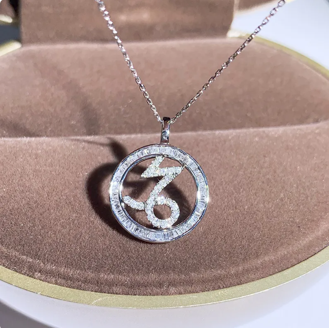 Zircon Pendant Twelve Zodiac Guardian Necklace