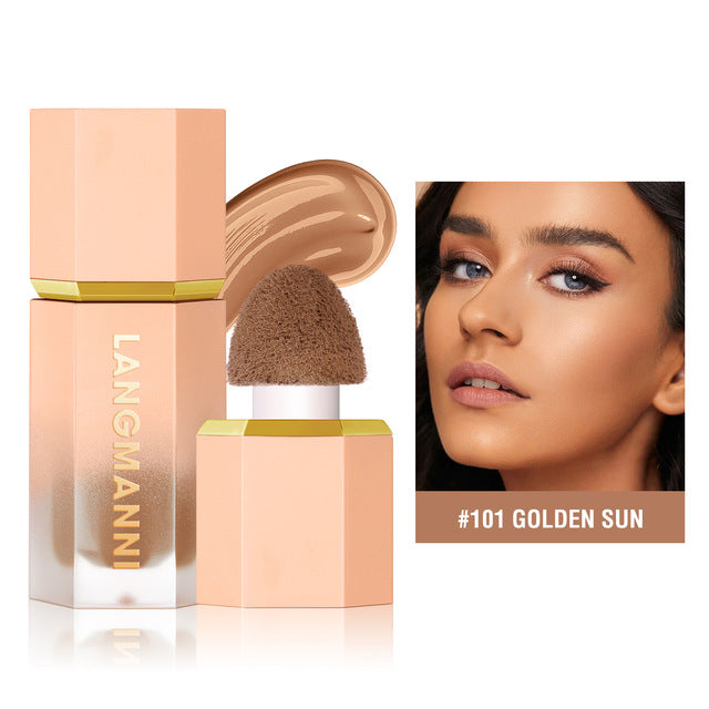 Langmanni Three-Color Liquid Repair Foundation Makeup