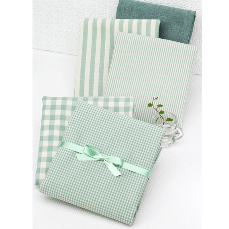 Linen Cotton Striped Plaid Fabric for DIY Projects