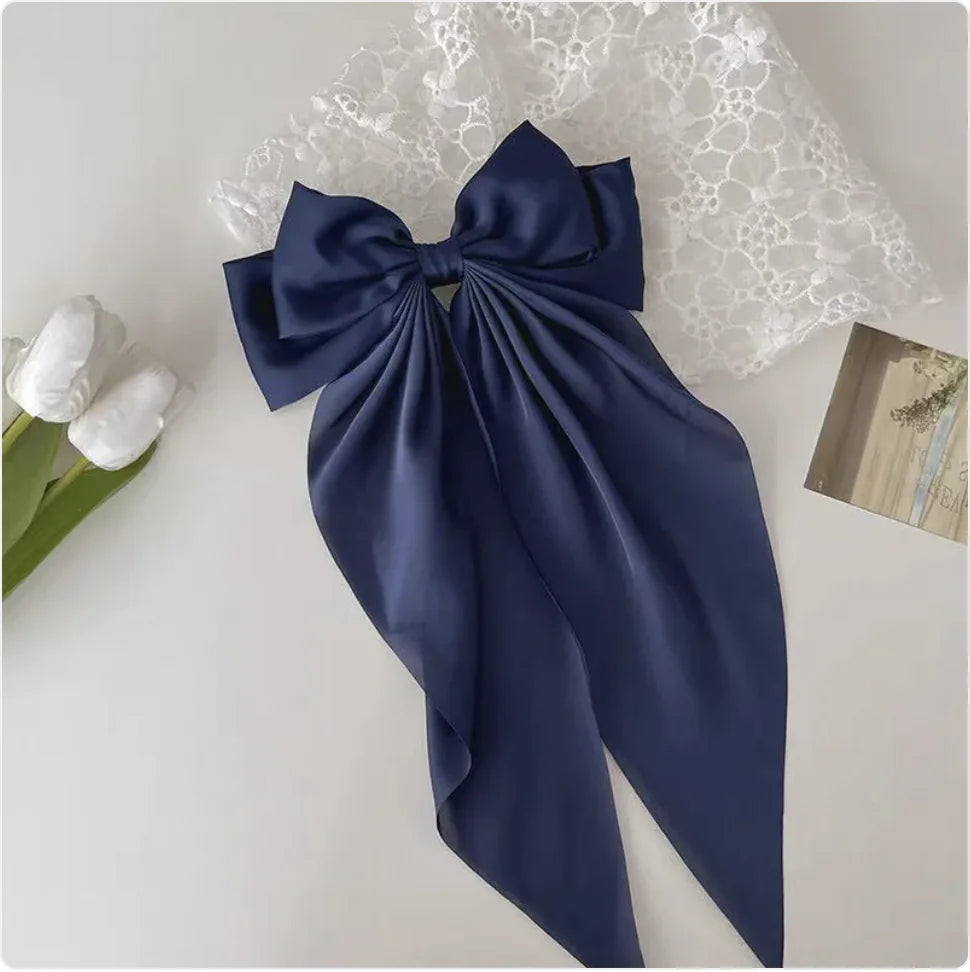 Red Big Bow Hairpin