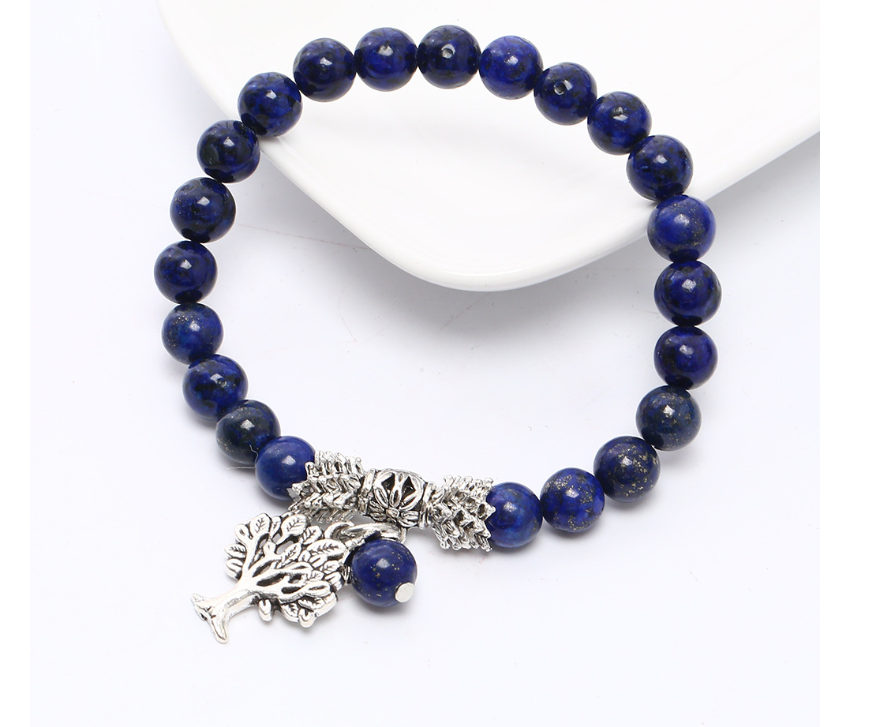 Natural Energy Stone Bracelet with Tree of Life