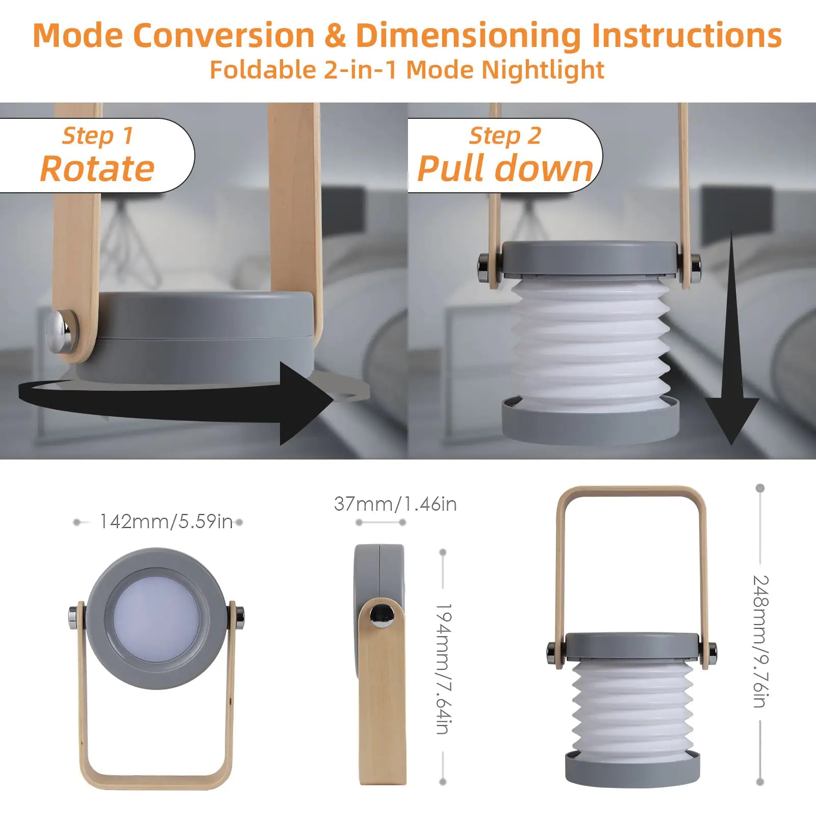 Camping Light Lantern Light Night Light Telescopic Led Table Lamp Folding Usb Light 3d Creative Product Portable Light