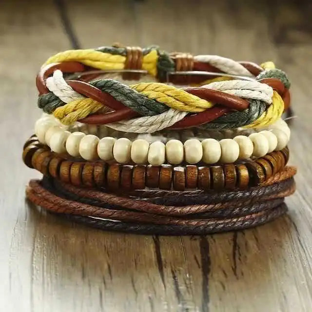 Men's Woven Bracelet Set - Braided Bracelet Collection