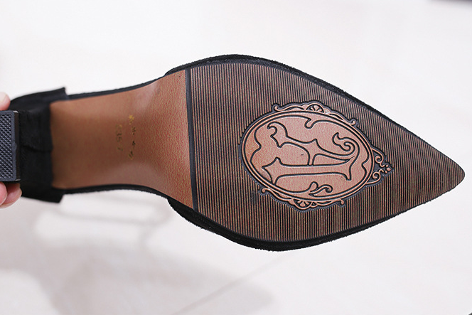 Spring Summer Women's Chunky Heels Pointed Sandals