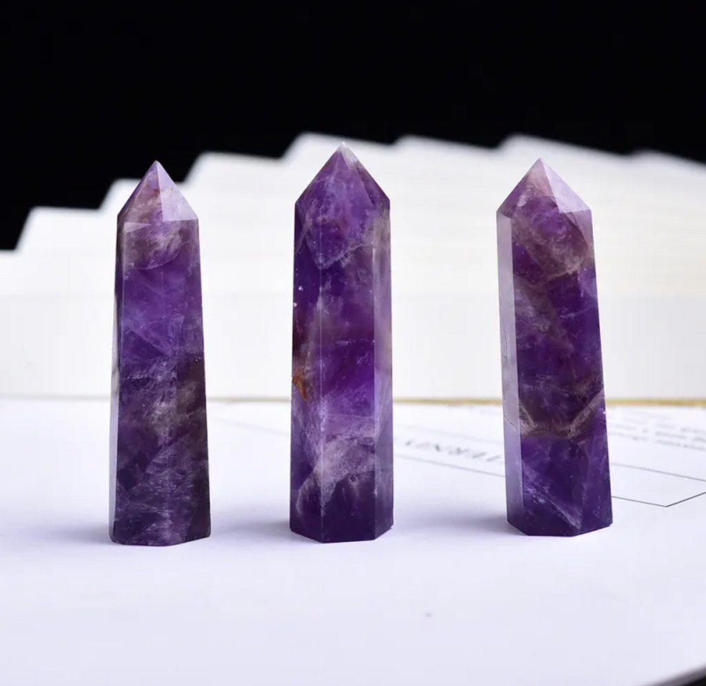 Six-Sided Crystal Energy Column