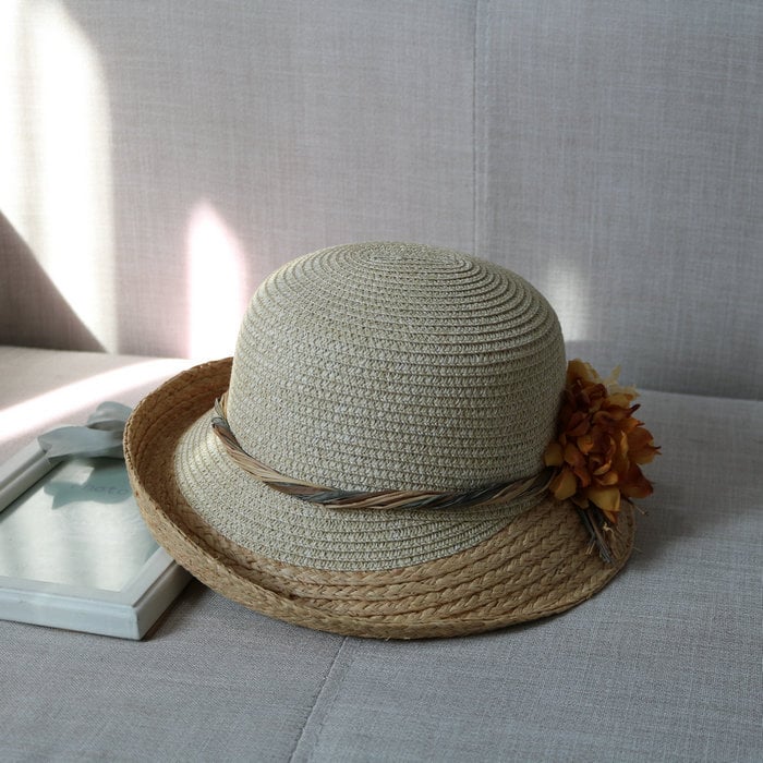 Resort Sun Shade Half Rolled Edge Bowler Hat