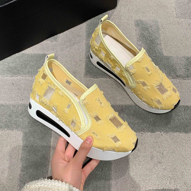Breathable Women's Canvas Loafers for Summer Casual Wear