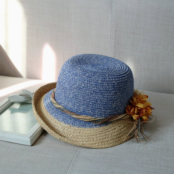 Resort Sun Shade Half Rolled Edge Bowler Hat