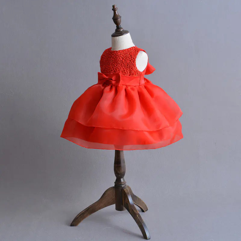Girls' Dress - Lulu Orange Dress