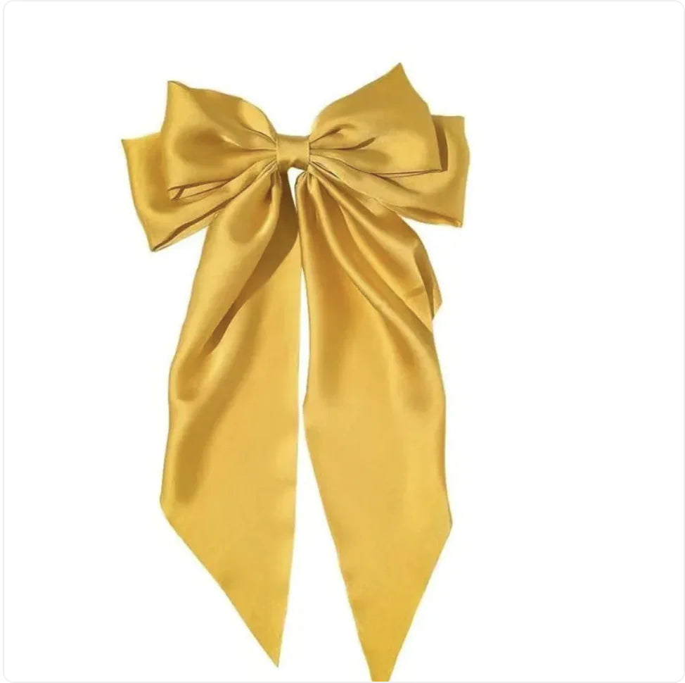 Red Big Bow Hairpin
