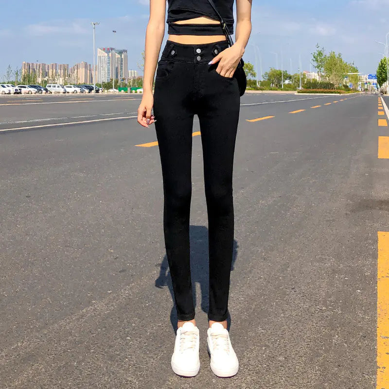 Plus Size High-Waisted Slimming Jeans for Women