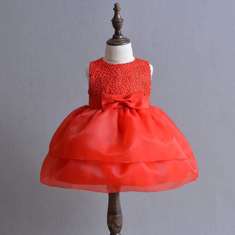 Girls' Dress - Lulu Orange Dress