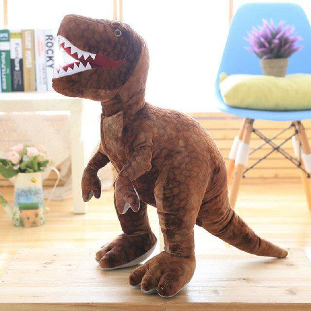 Plush Dinosaur Figures T-Rex Triceratops for Kids
