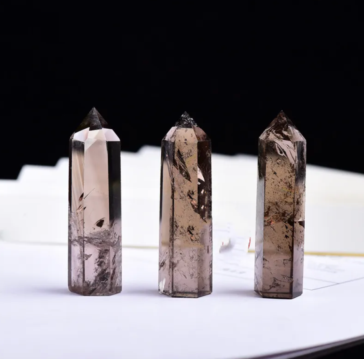 Six-Sided Crystal Energy Column