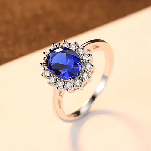 PAG&MAG S925 Silver Ring with Kashmir Velvet Sapphire
