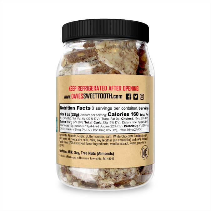 White Chocolate Vanilla Bean Toffee