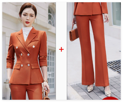 Women's Business Suit: Formal Jacket and Trouser Set