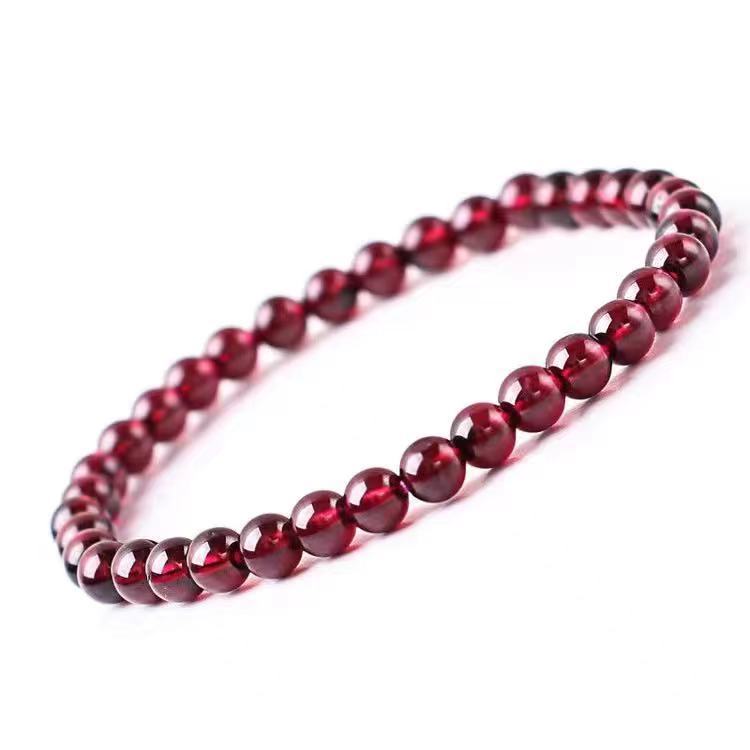 Raw Ore Garnet Blessing Card Sand Bracelet