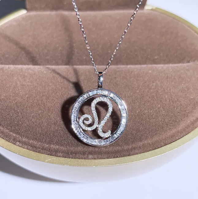 Zircon Pendant Twelve Zodiac Guardian Necklace