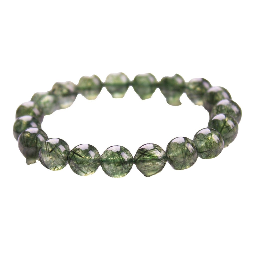 Natural Raw Opal Green Crystal Ball Bracelet