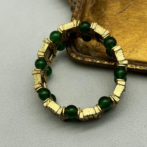 Vintage Pearl Agate Stone Bracelet - Simple Fashion