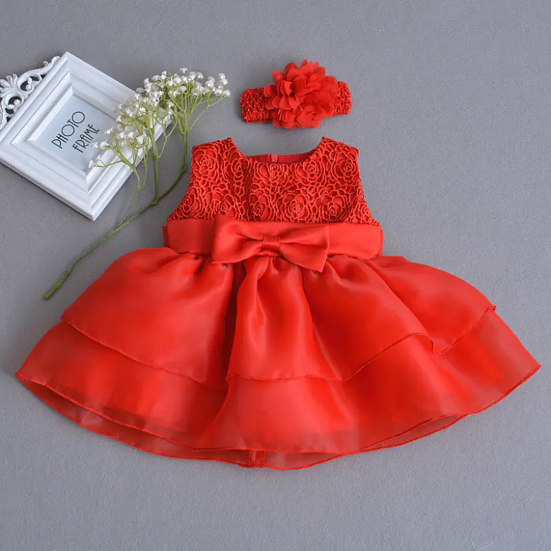 Girls' Dress - Lulu Orange Dress