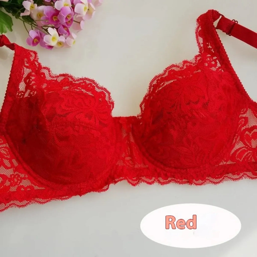 Breathable  Lace Push Up Bra Set
