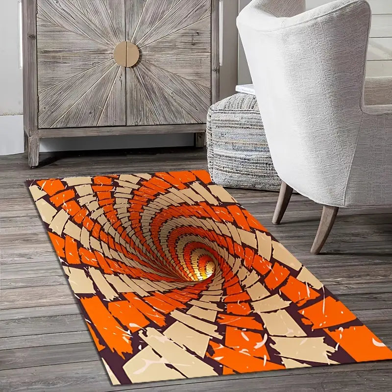 1pc Creative Geometric Illusion Carpet for Home Decor