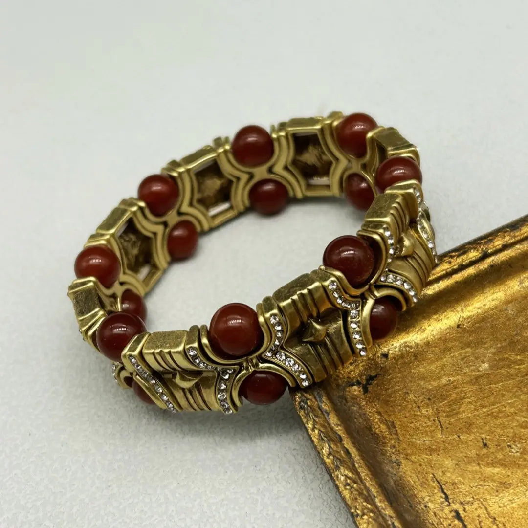 Vintage Pearl Agate Stone Bracelet - Simple Fashion