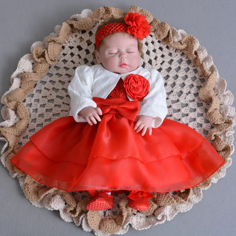 Girls' Dress - Lulu Orange Dress