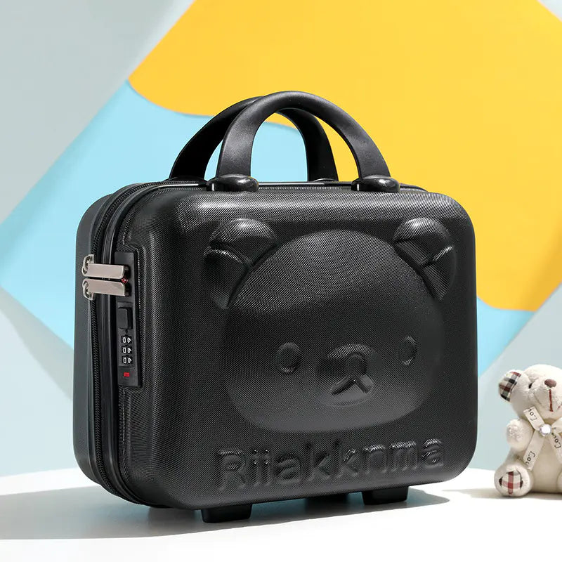 14-Inch Mini Bear Makeup Case with Handle